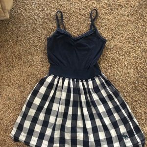 Abercrombie Navy and white dress size S